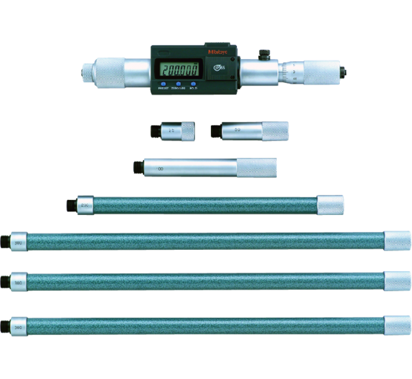 Mitutoyo Digital Tubular Inside Micrometer (Rod) Inch/Metric, 8-60", IP65, incl. 7 Rods 337-304