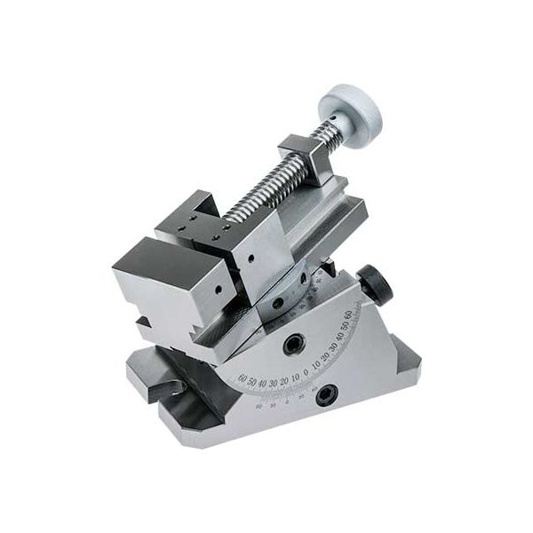 MHC 628-7010 Precision Universal 2 way Toolmakers Accuracy Vice is square and parallel to .0002"/.005mm jaw width 70mm jaw depth 30mm jaw opening 80mm two part components revolving capability