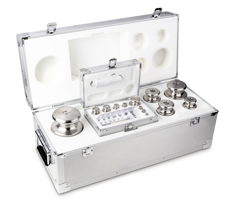 KERN® Set of weights 344-024 OIML Class M1, Nominal value 1g - 50g, Button, Stainless Steel fine turned