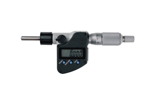 Mitutoyo Digital Micrometer Head, IP65 0-25mm, SR4 Spindle, 12/18mm Plain Stem 350-273-30