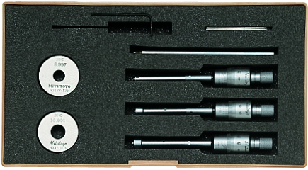 Mitutoyo 3-Point Internal Micrometer Holtest Set 6-12mm 368-911