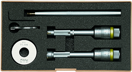 Mitutoyo 3-Point Internal Micrometer Holtest Set 12-20mm (2 pcs.) 368-912