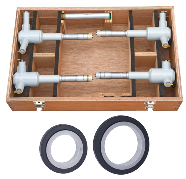 Mitutoyo 3-Point Internal Micrometer Holtest Set 100-200mm (4 pcs.) 368-915