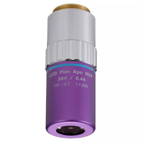 378-820-8 LCD Plan Apo NUV 50X(t0.7) Objective for bright-field observation in near ultraviolett range with cover glass compensation