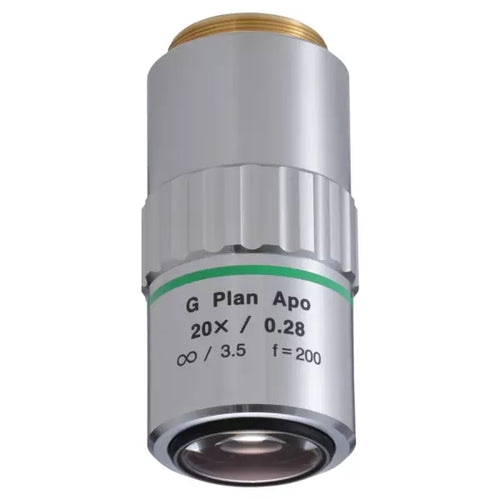 378-847 G Plan Apo 20X(t3.5) Objective for bright-field observation in visible range with cover glass compensation