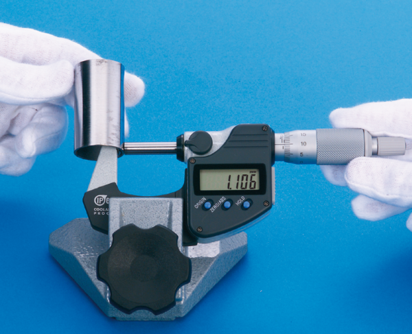 Mitutoyo Digital Tube Micrometer, Spherical Anvil Inch/Metric, 0-25mm/0-1", IP65 395-351-30