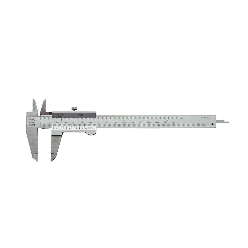 Mahr 16 GN Pocket Vernier Caliper Range: 0-150 mm|0-6 inch Accuracy:0.04 mm|.002 inch 4100670