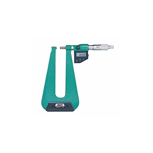 Inspec Digital Deep Throat Outside Micrometer 0-25mm/0-1" Resolution .001mm/.00005" 233-05-410