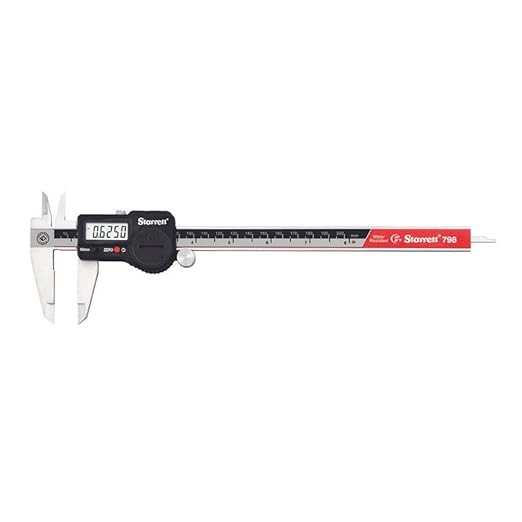 Starrett Electronic Caliper IP67, 0-6"/0-150mm Range, 0.0005"/.01mm Resolution, 798B-8/200,