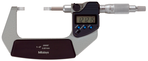 Mitutoyo Digital Blade Micrometer, Blade=0,75mm Inch/Metric,1-2" 422-331-30