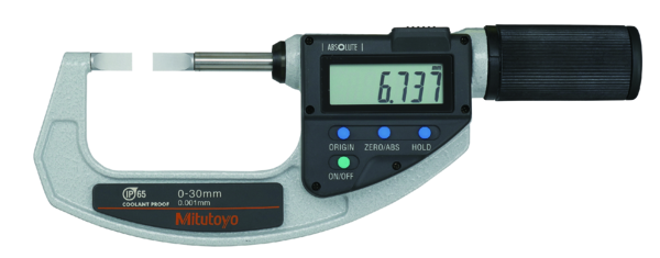 Mitutoyo Absolute Digital Blade Mic. QuickMike Inch/Metric, IP65, 1-2,2" 422-422-20