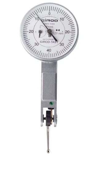 Girod GT 4262 R Lever Dial Indicator Horizontal Type, Graduation 0.01mm, Range 2mm, Stylus Length 18mm, Bezel Diameter 27.4mm