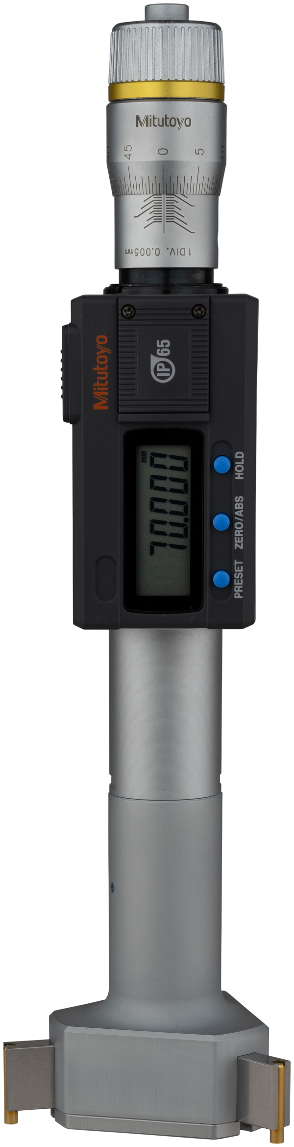 Mitutoyo Digital 3-Point Internal Micrometer 62-75mm, IP65, 468-171