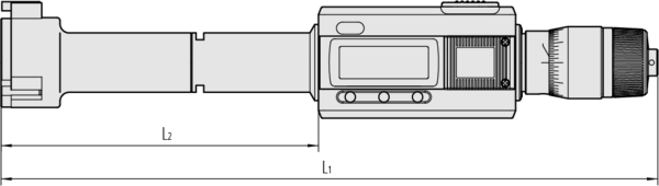 Mitutoyo Digital 3-Point Internal Micrometer 30.48-40.64mm/1.2-1.6″ 468-268