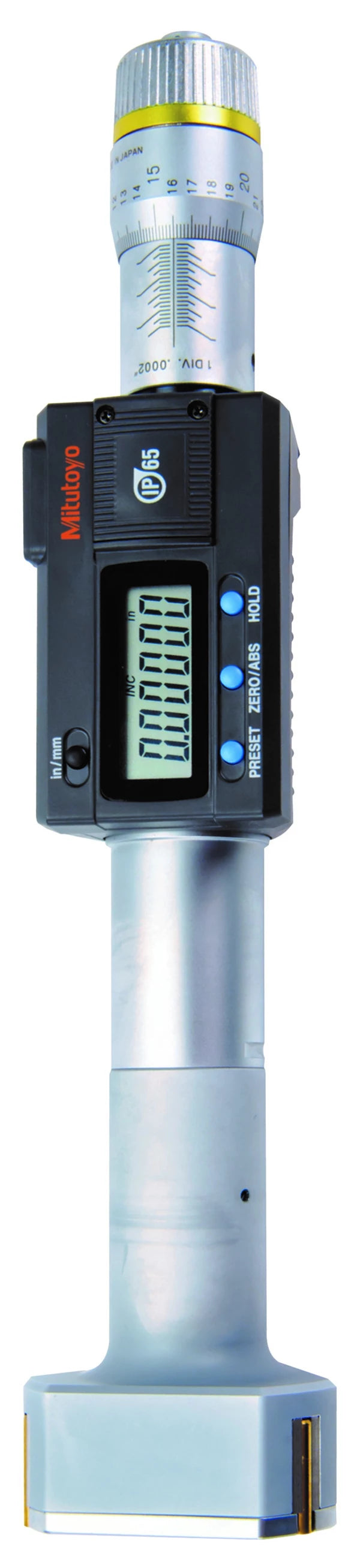 Mitutoyo Digital 3-Point Internal Micrometer 63.5-76.2mm/2.5-3″ 468-271