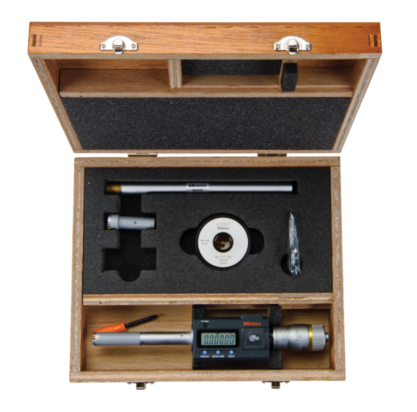 Mitutoyo Digital 3-Point Internal Micrometer Set 0,5-0,8", Interchange. Head IP65, 468-977