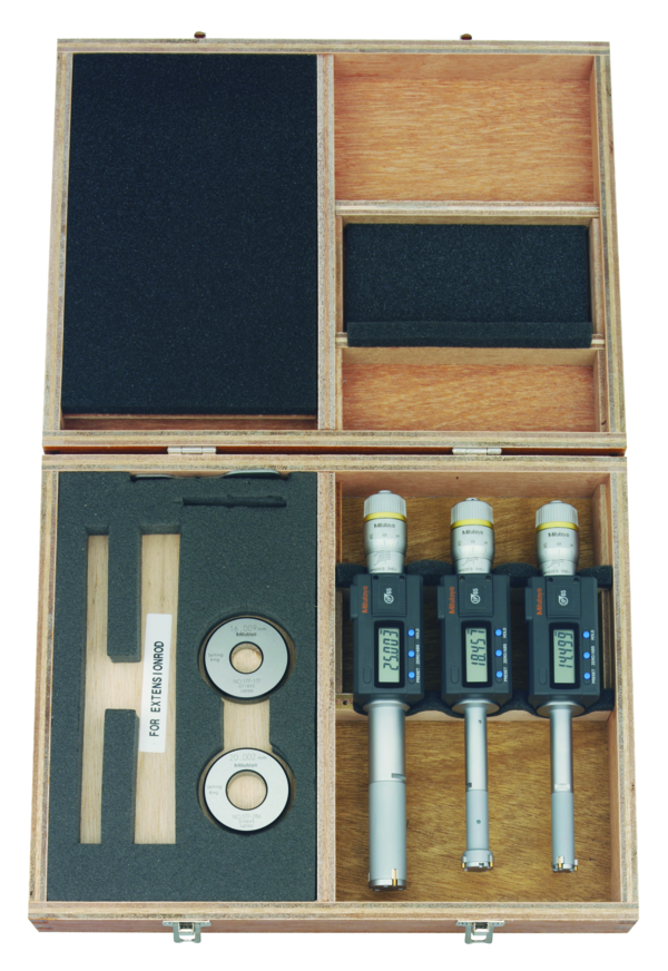 Mitutoyo Digital 3-Point Internal Micrometer Set 12-25mm, Complete Unit, IP65, 468-982