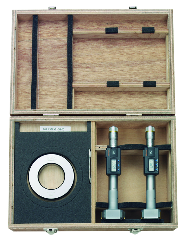 Mitutoyo Digital 3-Point Internal Micrometer Set 50-75mm, Complete Unit, IP65, 468-984