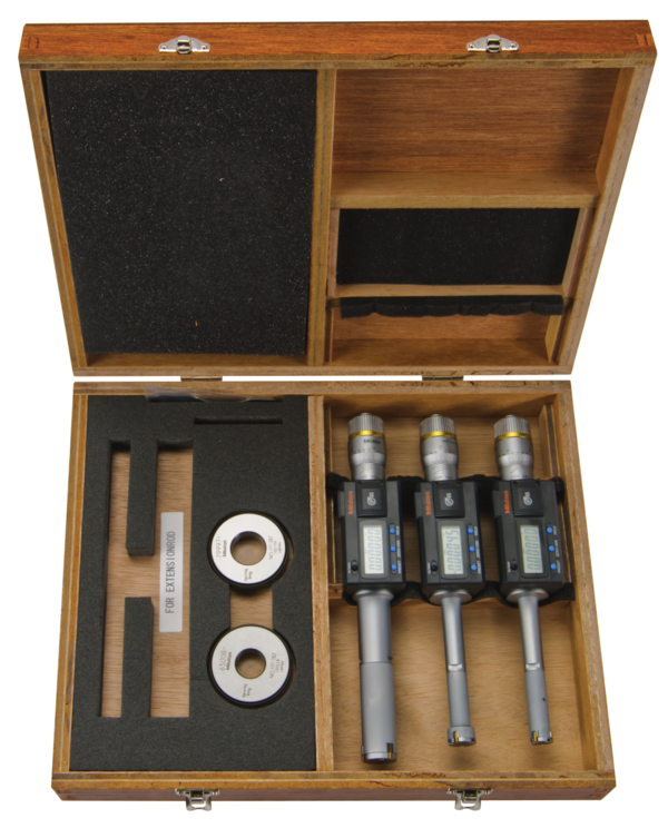 Mitutoyo Digital 3-Point Internal Micrometer Set 0,5-1", Complete Unit, IP65, 468-987