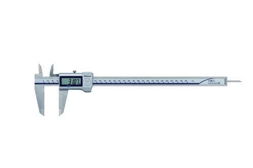Mitutoyo Digital ABS Caliper Coolant Proof IP67 0-200mm, Thu. Roller, OD/ID Carb. Jaws 500-724-20