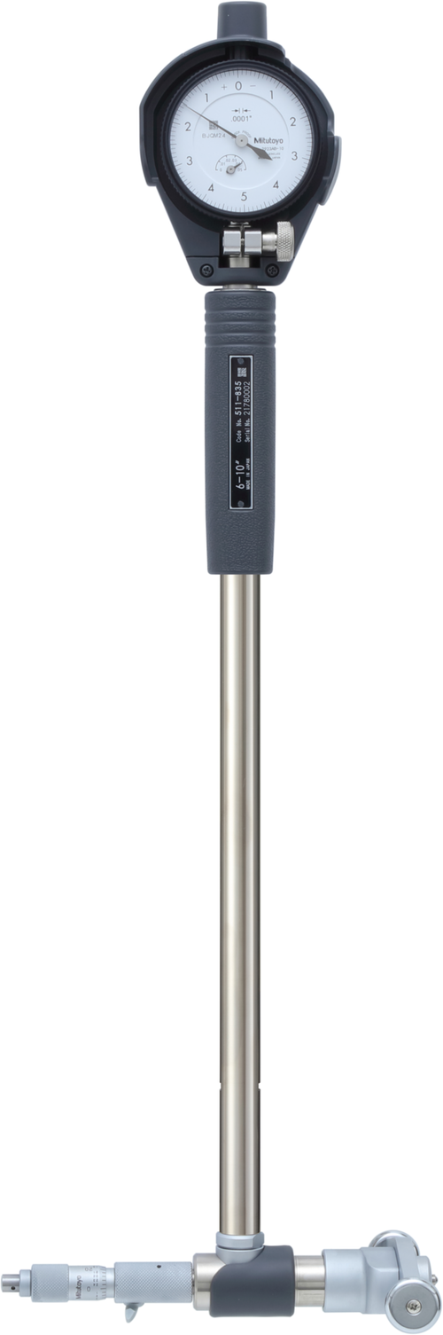 Mitutoyo 2-Point Inside Measuring Instrument Range 6-10" Graduation .0005"  With Micrometer Head 511-845-20