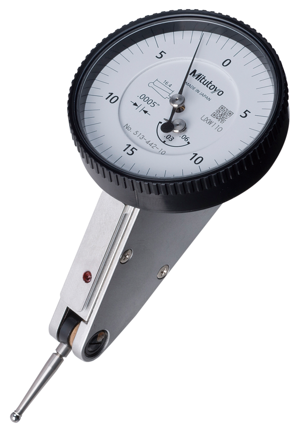 Dial Test Indicator, Horiz. 20° Face 0.06", 0.0005", 4/9.52mm Stem 513-442-10T