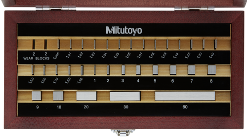 Mitutoyo 516-967-10 Metric 1mm Base Steel Gauge Block Sets 32 Piece Grade 1