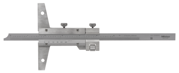 Mitutoyo Vernier Depth Gauge 0-6", With Fine adjustment 527-111