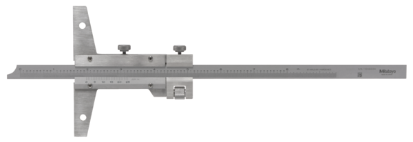 Mitutoyo Vernier Depth Gauge 0-8", With Fine adjustment 527-112