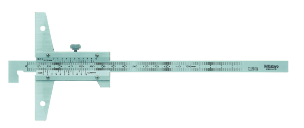 Mitutoyo Vernier Depth Gauge Hook Type 0-150mm, 0,05mm 527-401