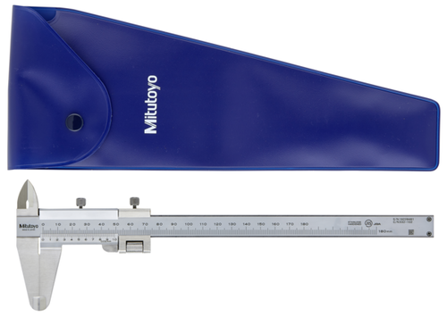 Mitutoyo Vernier Caliper, Fine Adjustment 0-180mm, 0,02mm, Metric 532-102