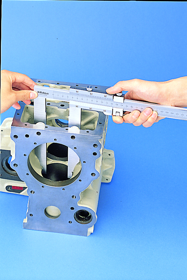 Mitutoyo Vernier Caliper Long Jaw, Fine Adjust. 0-300mm/0-12", 0,02mm/.001", Metric/Inch 534-105