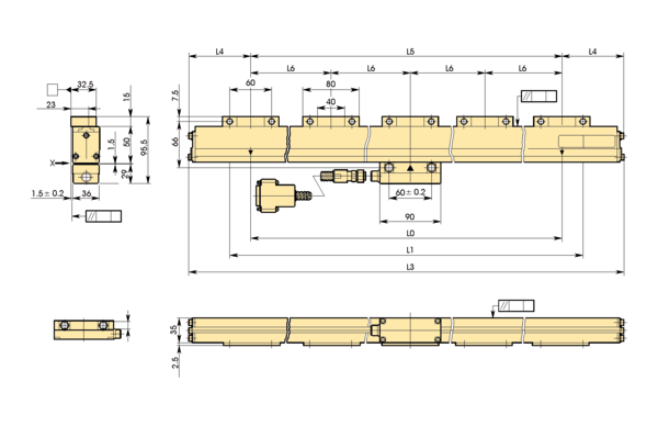 Linear Scale AT103 4000mm 539-146-30