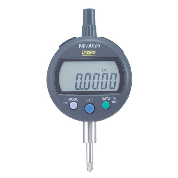 Mitutoyo 543-401B, IDC Digimatic Indicator, Resolution .0005"/0.01mm X .5"/12.7mm, 8mm Stem, Flat Back, Force 0.9N or less, Accuracy .001''/.02mm