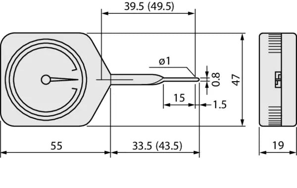 Dial Tension Gauge, Peak Hold 546-136