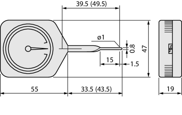 Dial Tension Gauge, Peak Hold 546-134