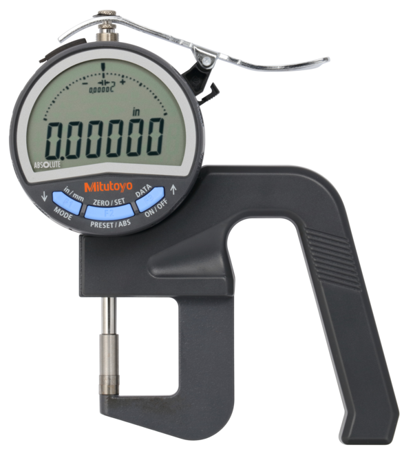 Digital Thickness Gauge, High Accuracy Inch/Metric, 0-0,47", 0,00005" 547-400A