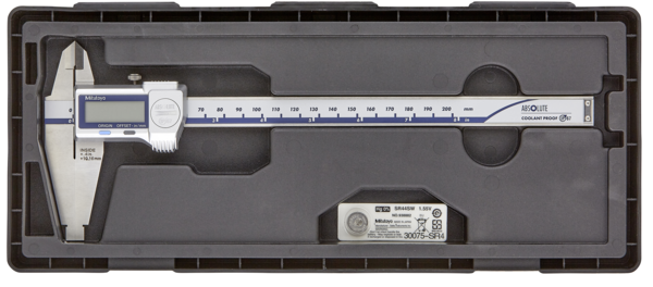 Mitutoyo Digital ABS Caliper Nib Style/Std. Jaws IP67, Inch/Metric, 0-12"/-0-300mm 551-341-20