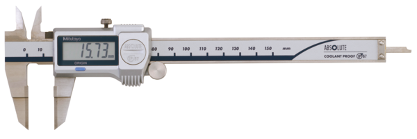 Mitutoyo Digital ABS Blade Caliper 0-150mm, IP67, Thumb Roller 573-634-20