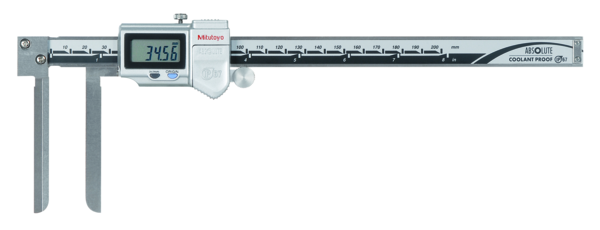 Mitutoyo Digital ABS Knife-Edge Caliper Inch/Metric, 10-200mm/0,4-8", IP67, Thumb Roller 573-742-20