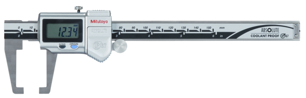 Mitutoyo Digital ABS Neck Caliper Inch/Metric, 0-6", IP67, Thumb Roller 573-751-20