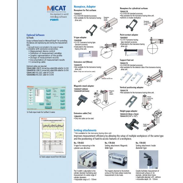 Mitutoyo 178-561-12E Surftest SJ-210 Surface Roughness Tester [inch/mm] R5µm; 4Nm Range 16mm