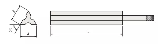 Mitutoyo Triangular Straight Edge for GB 160mm Item number: 619023