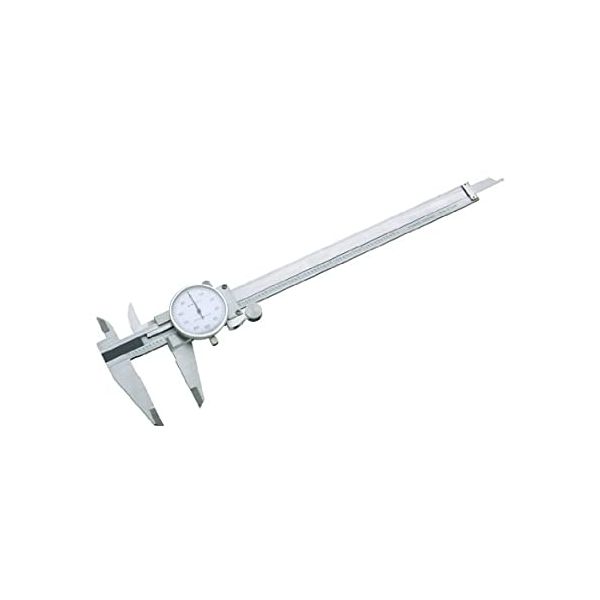 Peacock 6350 Dial Caliper, Stainless Steel, white Face, 0-6'' Range, +/-.001'' Accuracy, 0.001'' Resolution