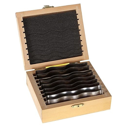 MHC 637-7451 Sets of Wavy Parallels Description : 8 Piece Wavy Parallel Set Sizes : 9-23mm steps of 2mm