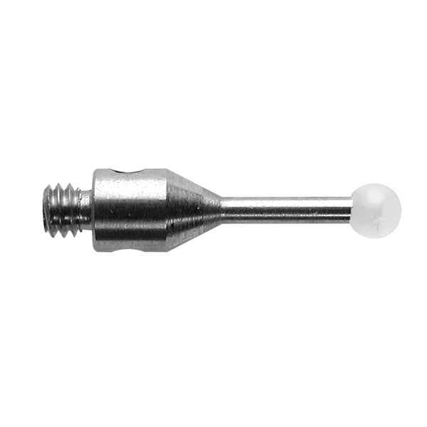 M2 Ø2 mm zirconia ball, stainless steel stem, L 10 mm, EWL 6 mm A-5003-7723