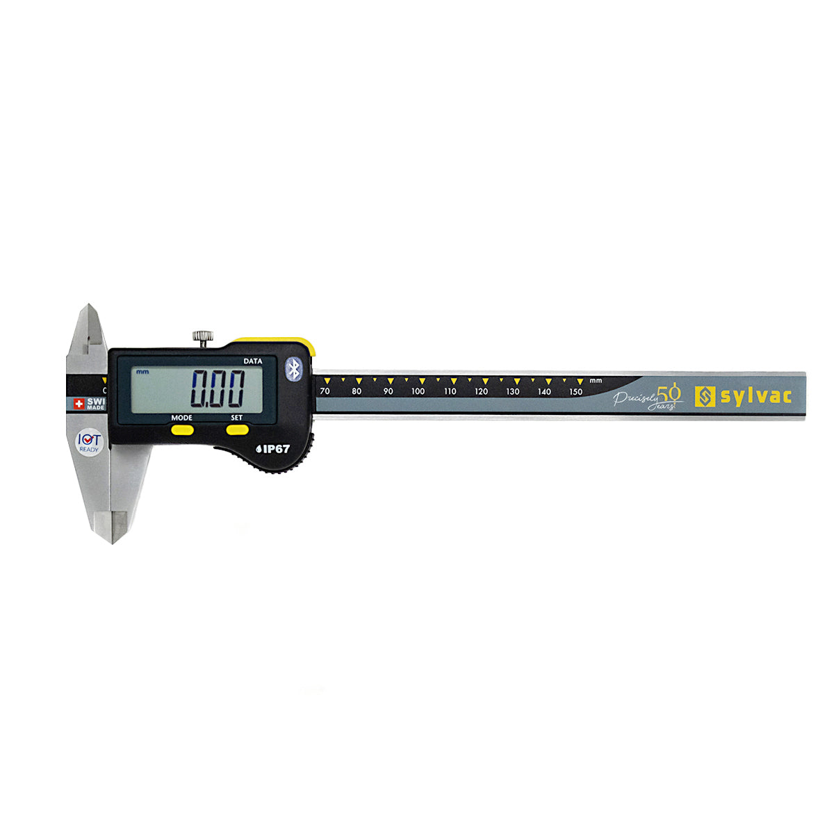 Sylvac S_CAL Digital Calipers 0-150mm/0-6" IP67 (Square Depth Rod) 30-810-1506