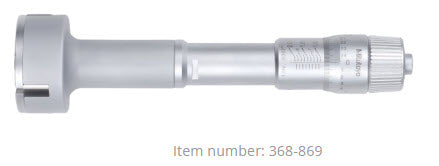 Mitutoyo 3-Point Internal Micrometer Holtest 1,6-2", 0,0002", Economy Type 368-869