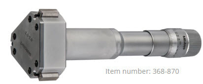 Mitutoyo 3-Point Internal Micrometer Holtest 2-2,5", 0,0002", Economy Type 368-870