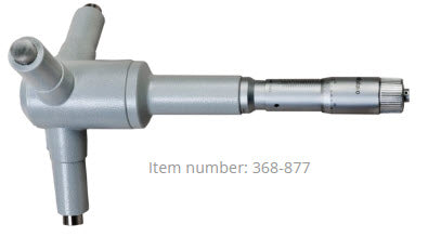 Mitutoyo 3-Point Internal Micrometer Holtest 7-8", 0,0002", Economy Type 368-877